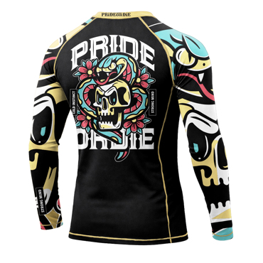 PRIDE OR DIE cold instinct L/S RASHGUARD - Black
